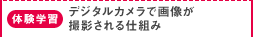 体験学習：デジタルカメラで画像が撮影される仕組み