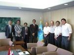 Rector Bambang of Universitas Muhammadiyah Surakarta and delegation from Indonesia visit NAIST (August 5, 2010)
