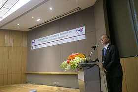 Vice President Kakiuchi delivering opening remarks