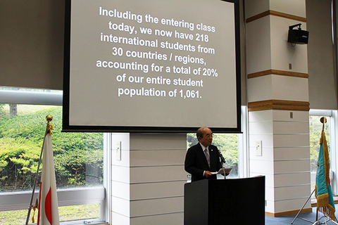 2017 NAIST Fall Entrance Ceremony (October 2, 2017)