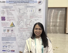 Candell Grace Paredes Quino (Information Device Science Lab) was presented the