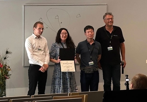 Damiran ZOLBOO of Ubiquitous Computing Systems lab received the Best Presentation Award the 21st International Conference on Intelligent Environments.