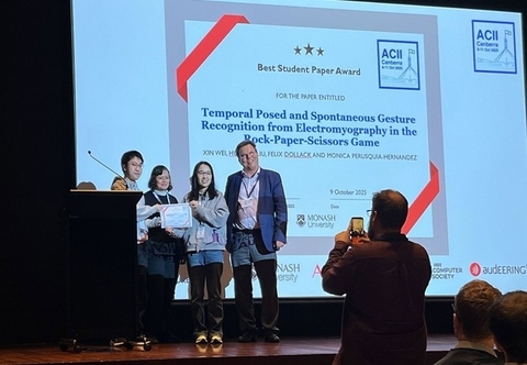Xin WEI et al. of Cybernetics and Reality Engineering lab received the Best Student Paper Award at the 2025 Affective Computing and Intelligent Interaction Conference.