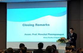 Closing remarks by Dr. Wanchai Pluempanupat, Dean of the Faculty of Science at KU 