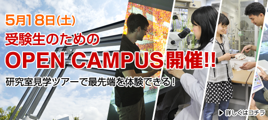 受験生のためのオープンキャンパス