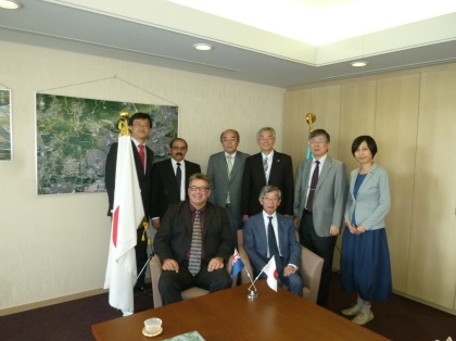 ユニテック工科大学（ニュージーランド）の副学長一行が本学を表敬訪問（2016/10/12）