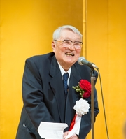 山田康之 名誉教授（2013年3月 文化勲章受章祝賀会にて）