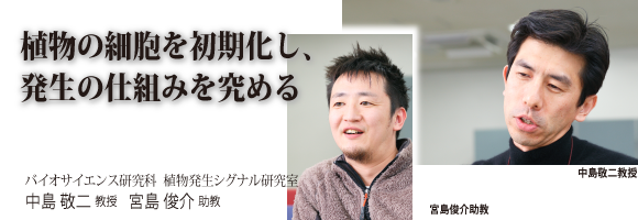 中島敬二教授、宮島俊介助教