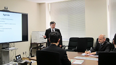 President Pierre-Paul Zalio and Vice President Keitaro Nakatani (ENS Cachan, France) Visit (April 15, 2016)