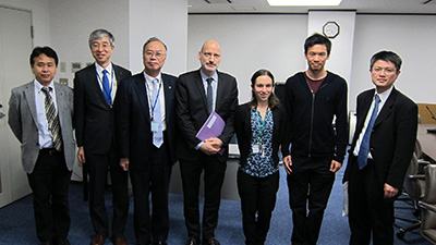 President Pierre-Paul Zalio and Vice President Keitaro Nakatani (ENS Cachan, France) Visit (April 15, 2016)