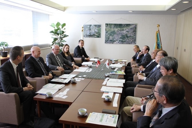 Saskatchewan Minister of Agriculture Visit to NAIST (November 13, 2017)