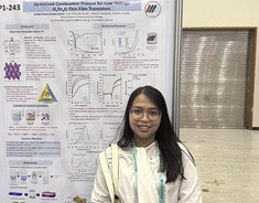 Candell Grace Paredes Quino (Information Device Science Lab) was presented the 