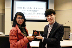 Ms. Ema Rubaet Sharmin (Plant Growth Regulation Lab) received the company award