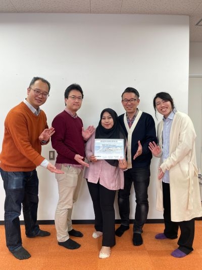 Mayumi Puspita, a Doctoral Student in the Materials Informatics Laboratory at Nara Institute of Science and Technology, Receives a Poster Award at the Materials Research Meeting 2025