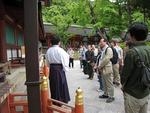 学生の文化活動行事を実施～春日大社旬祭講話への参加～(2011/5/21)
