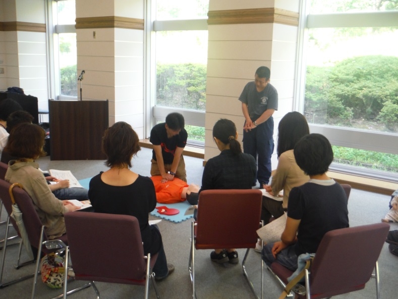 普通救命講習会を実施(2016/07/20)
