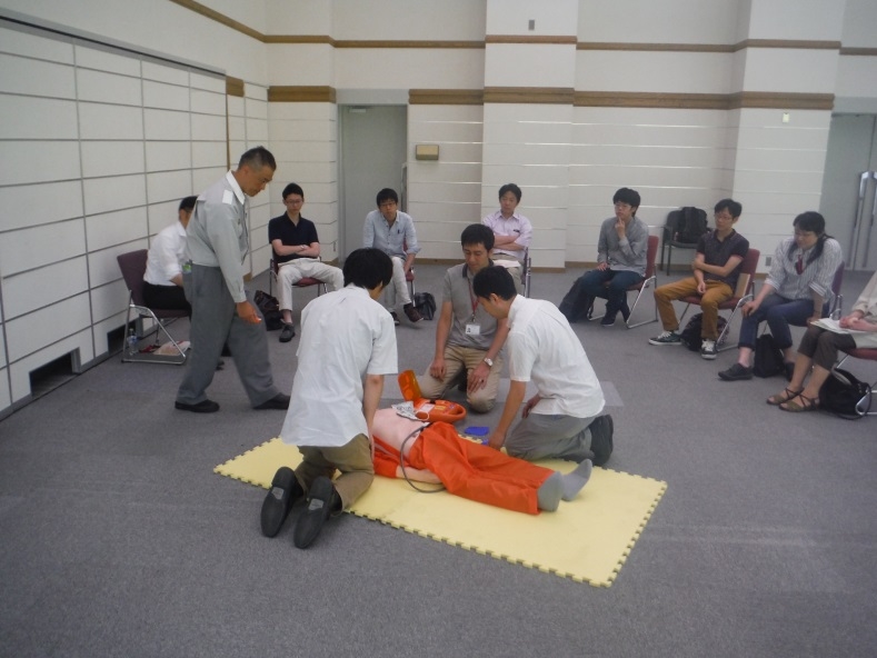 普通救命講習会を実施(2016/07/20)