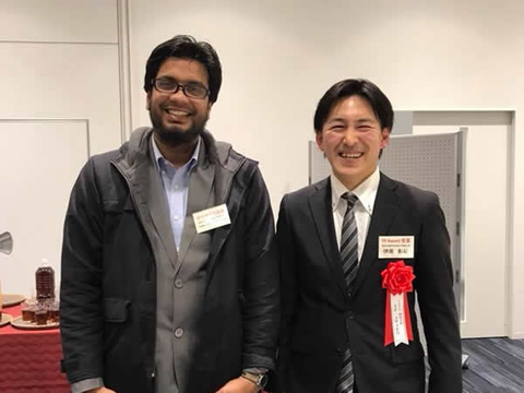 情報科学研究科　ディペンダブルシステム学研究室のFakir Sharif Hossainさん(博士後期課程3年)がIEEE 関西支部 学生研究奨励賞を受賞
