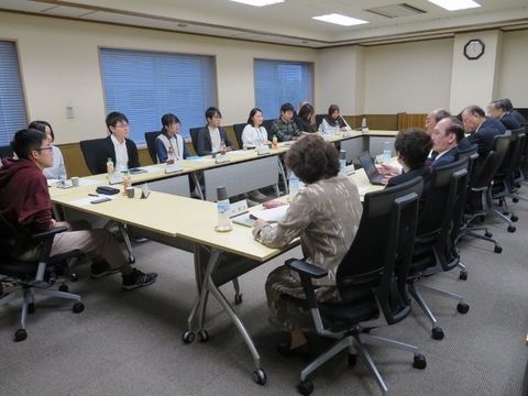 学長と学生との懇談会を開催（2018/10/22,29）