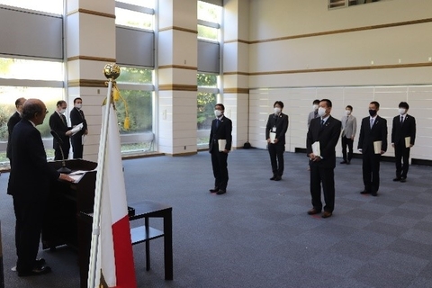 令和2年度　職員表彰式を挙行（2020/10/02）