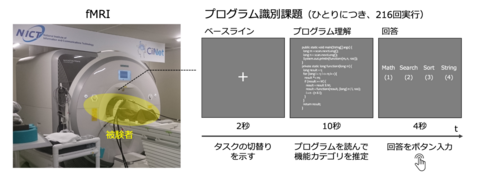 〔プレスリリース〕プログラム理解能力に関連する脳活動パターンの特定に成功 〜習熟度の高いプログラマーほど、 プログラム理解のために脳活動が洗練されている可能性〜