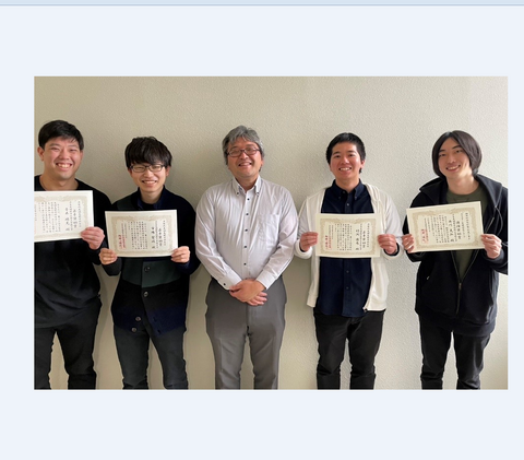 量子物理工学研究室の竹渕優馬さん（博士後期課程3年）、市場賢政さん（博士後期課程1年）、青木瑞晃さん（博士前期課程2年）、西川晃弘さん（博士前期課程2年）が応用物理学会 極限的励起状態の形成と量子エネルギー変換研究グループ第10回研究会 兼 第26回次世代先端光科学研究会において講演奨励賞及び若手奨励賞を受賞