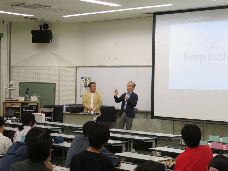 塩﨑学長が「奈良カレッジズ学問祭」で講義（2024/08/27）