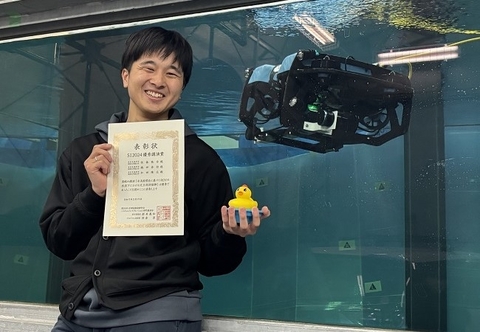 ヒューマンロボティクス研究室の佐藤敬介さん(博士前期課程2年)が第25回計測自動制御学会 システムインテグレーション部門講演会においてSI2024優秀講演賞を受賞