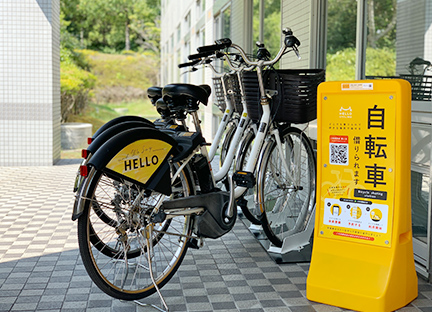 画像:奈良先端大構内にシェアサイクル「HELLO CYCLING」ステーションを新設しました